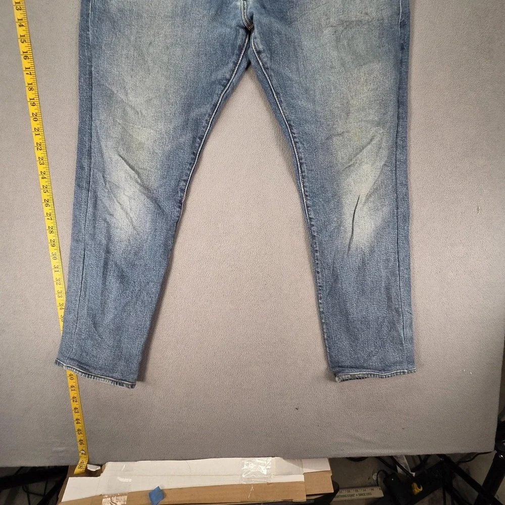 Levis 511 Jeans Mens Selvedge‎ Blue Med Wash Slim Fits 34x29